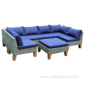 balcony garden patio rattan sofa set